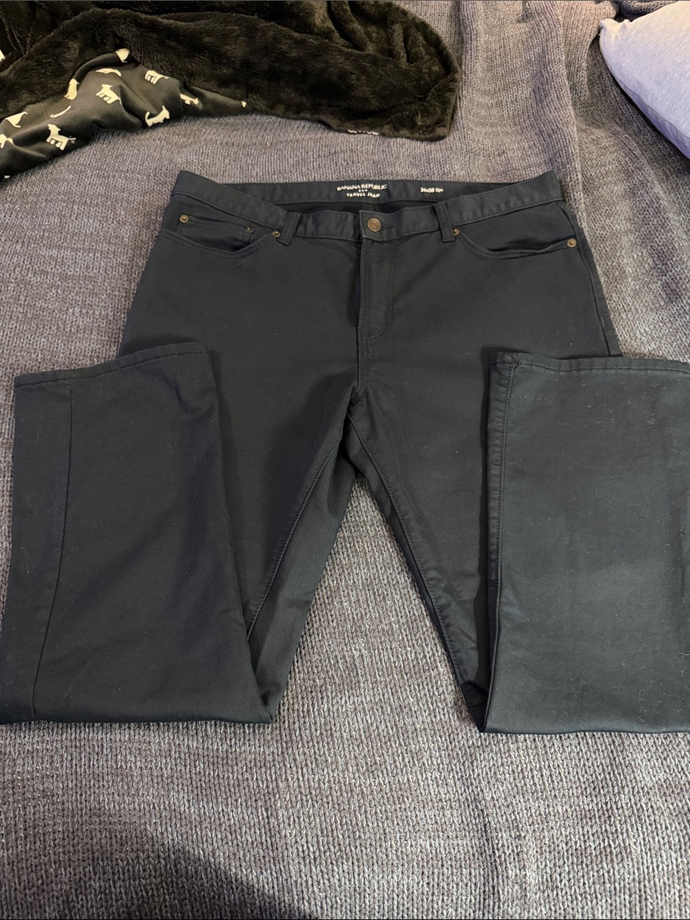 Banana Republic Navy Travel Jean Slim straight Fit Waist 36x30